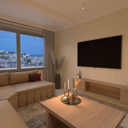 Appartement De Luxe, Vue Kasbah De Tanger Et Mer Esterno foto