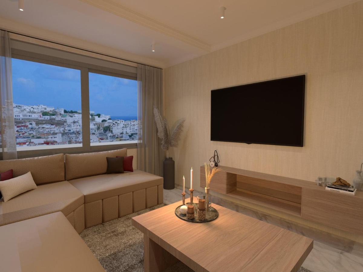 Appartement De Luxe, Vue Kasbah De Tanger Et Mer Esterno foto