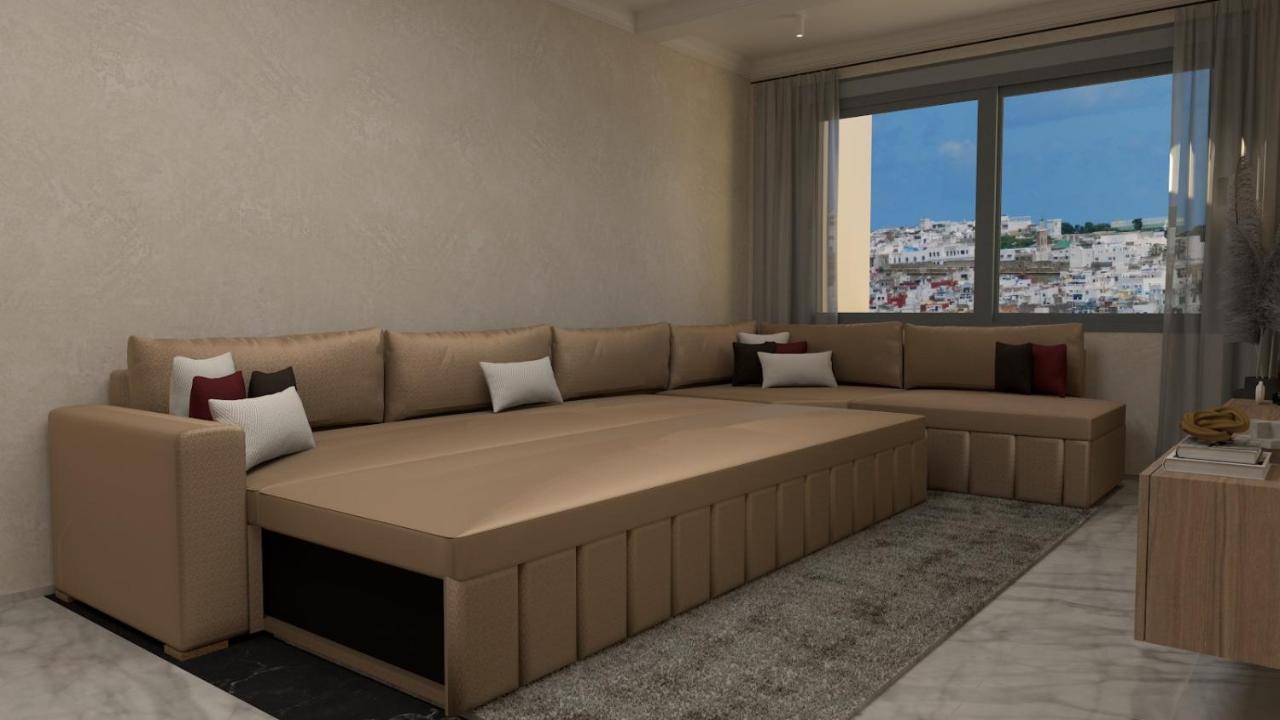 Appartement De Luxe, Vue Kasbah De Tanger Et Mer Esterno foto
